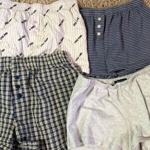 XS women's boxer shorts Brandy Melville - Pink - Beverly and Beck (Lot of 4)